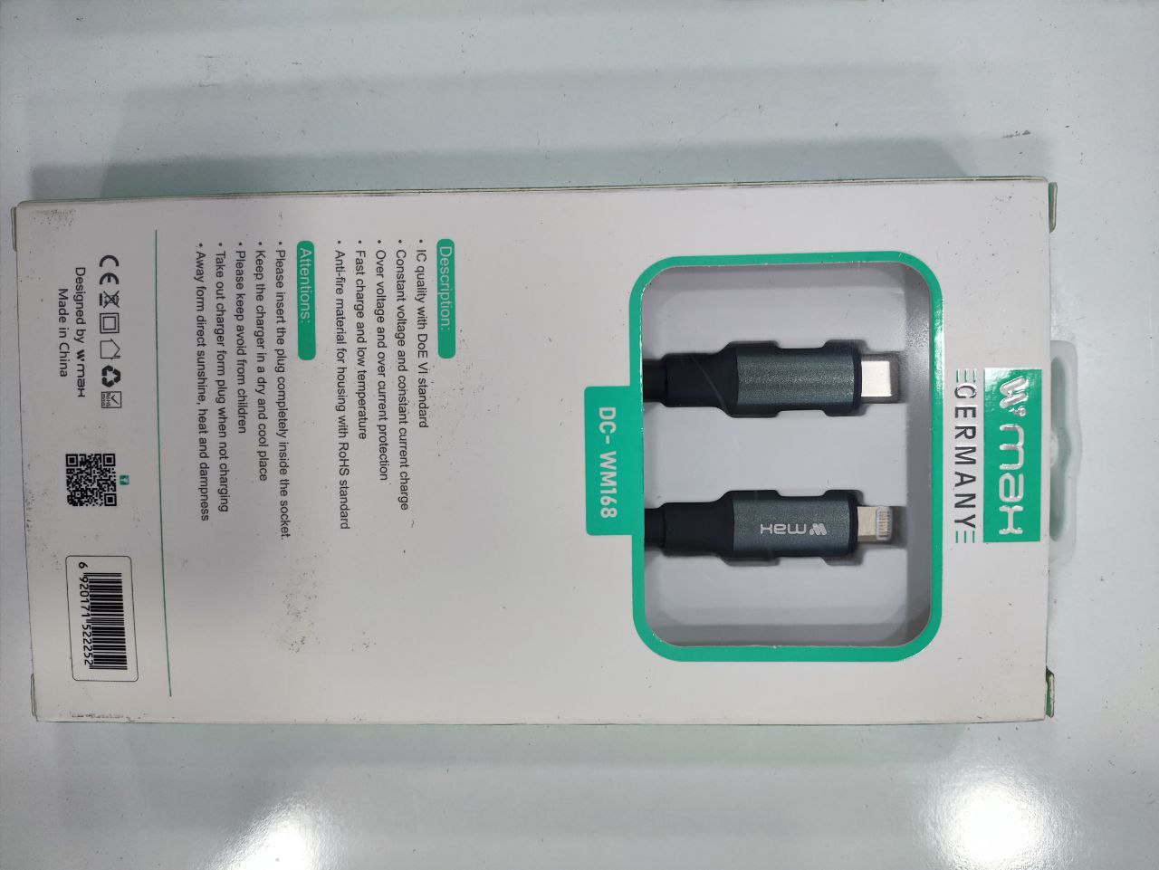 MAH GERMANY DC-WM168 CABLE DATA
