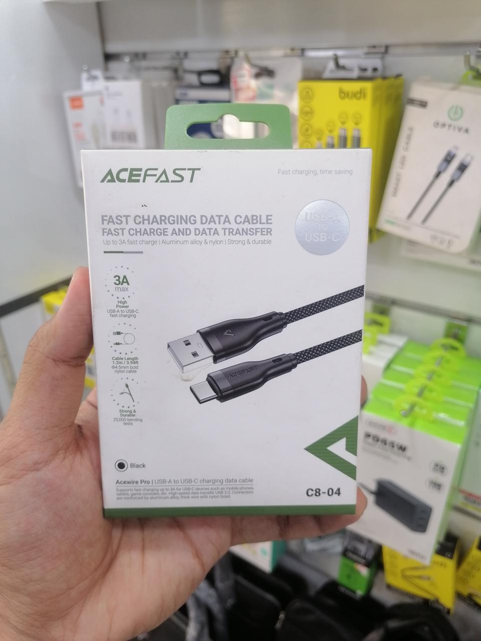 كيبل تايب سي AceFast USB-A to USB-C (C8-04) Cable