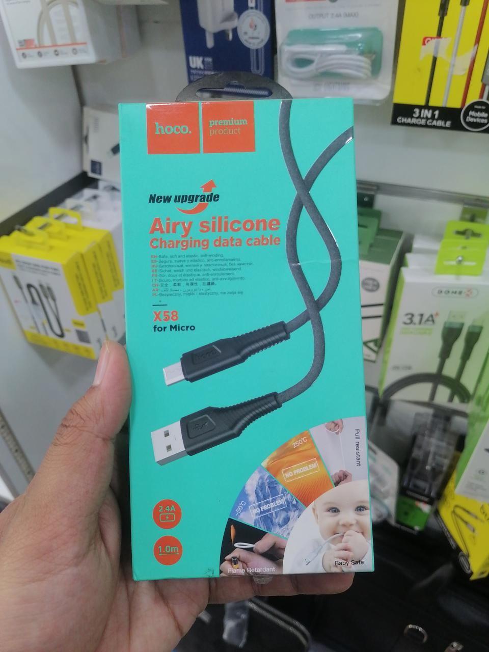كيبل مايكرو كلاكسي Airy silicone hoco