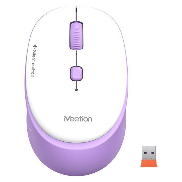 Meetion R571 Wireless [2.4G] Mouse (Purple)