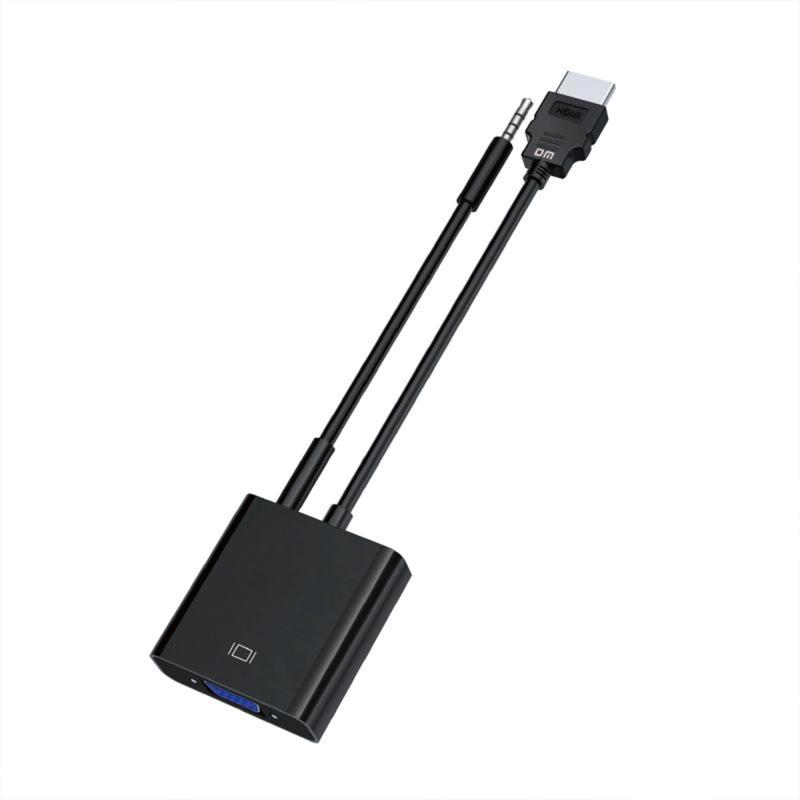 DM HDMI to VGA + 3.5mm Audio Adapter 