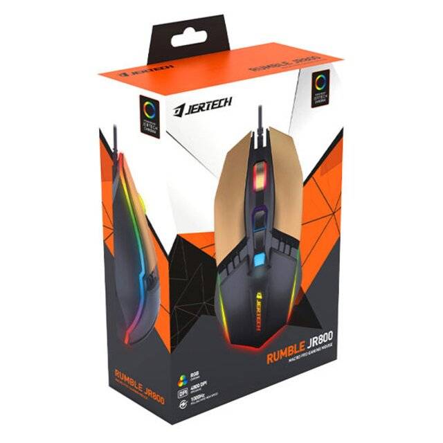 Jertech JR800 Rumble Mouse (Black/Gold)