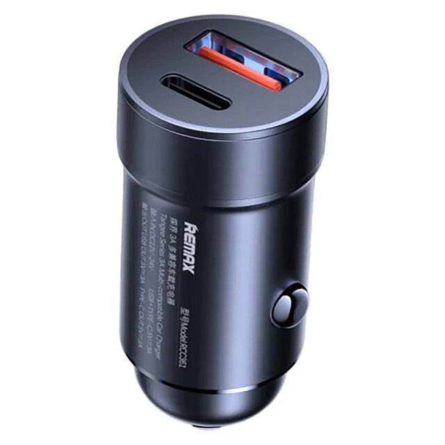 Remax RCC361 [USB-A + Type-C] Car Charger