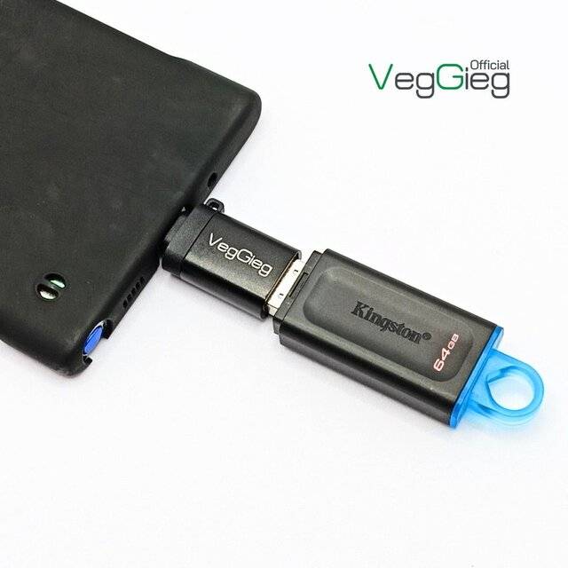 VegGieg V‑S101 USB 3.0 Female to Type‑C Male OTG Adapter
