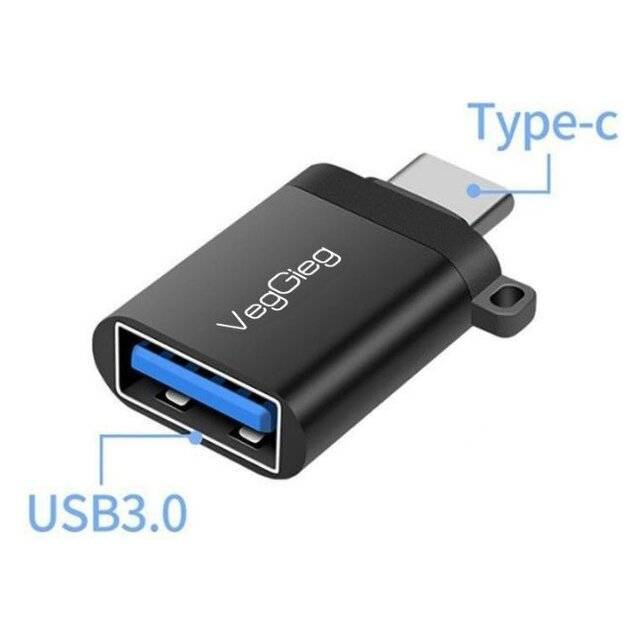 VegGieg V‑S101 USB 3.0 Female to Type‑C Male OTG Adapter