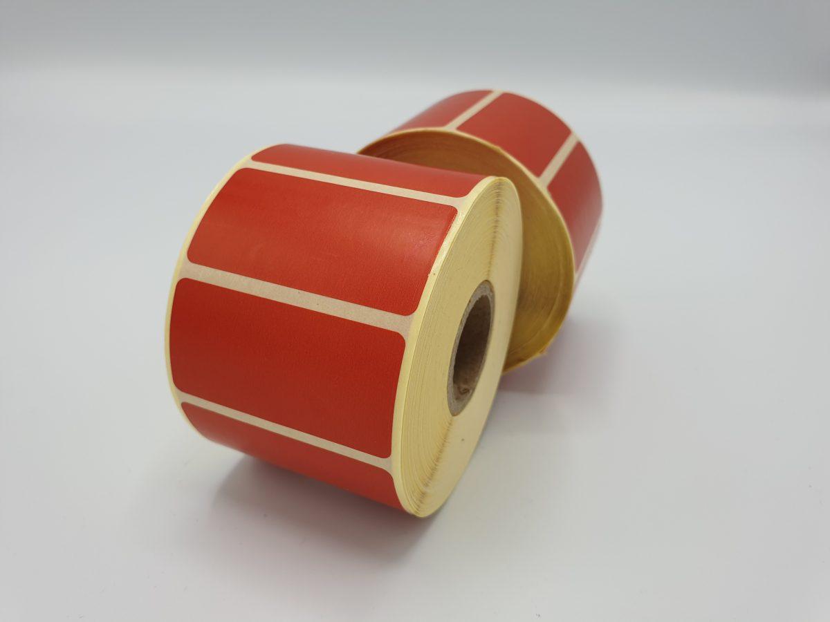 lable red ليبل احمر 50x25mm