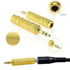 6.5 mm Female Plug To 3.5mm Male Connector Amplifier Audio Adapter Microphone Aux 6.3, 3.5 mm Converter