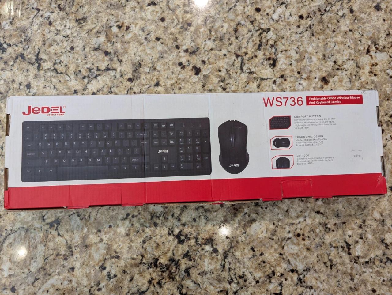 Jedel WS736 Wireless [AR] Keyboard & Mouse