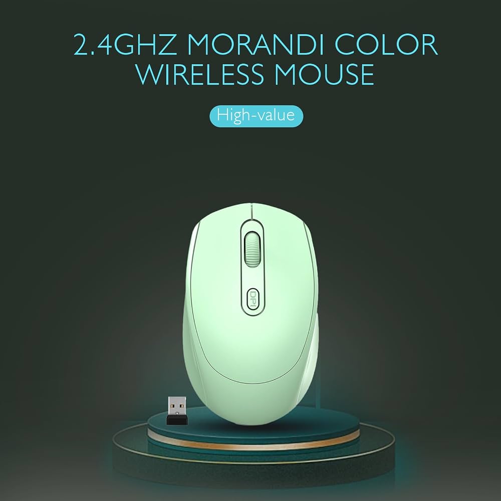  Wireless Mouse, 2.4G Silent Mouse