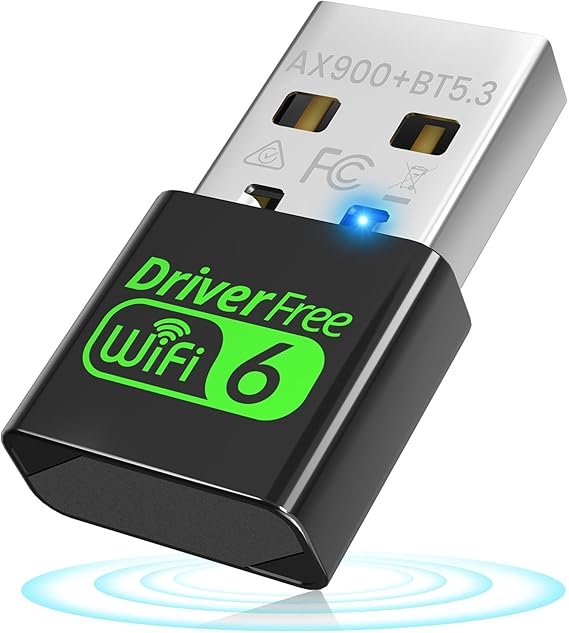 USB WiFi 6 Adapter for PC Desktop & Laptop