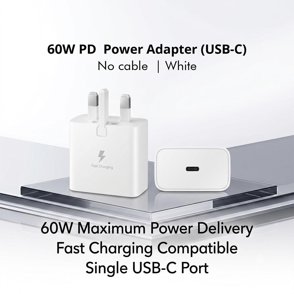 60W Maximum Power DeliveryFast Charging CompatibleSingle USB-C Port