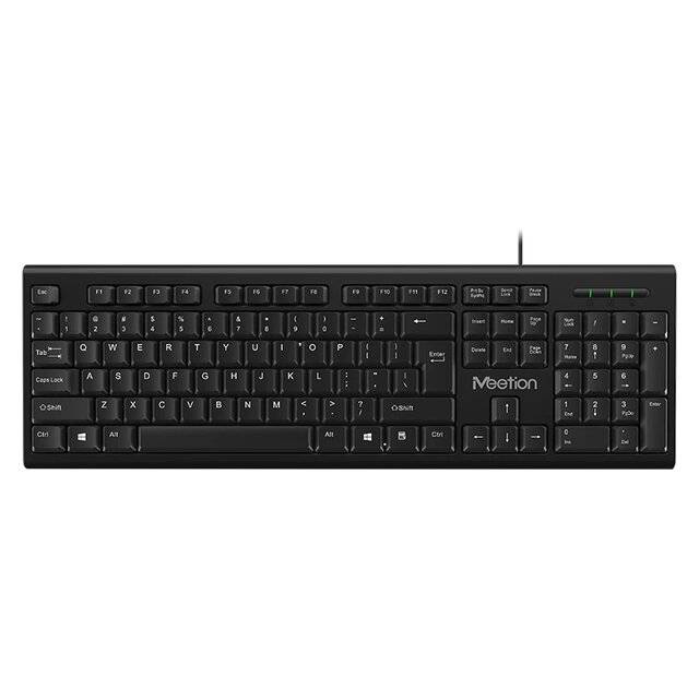 Meetion K100 Wired Keyboard [AR-EN] (Black)