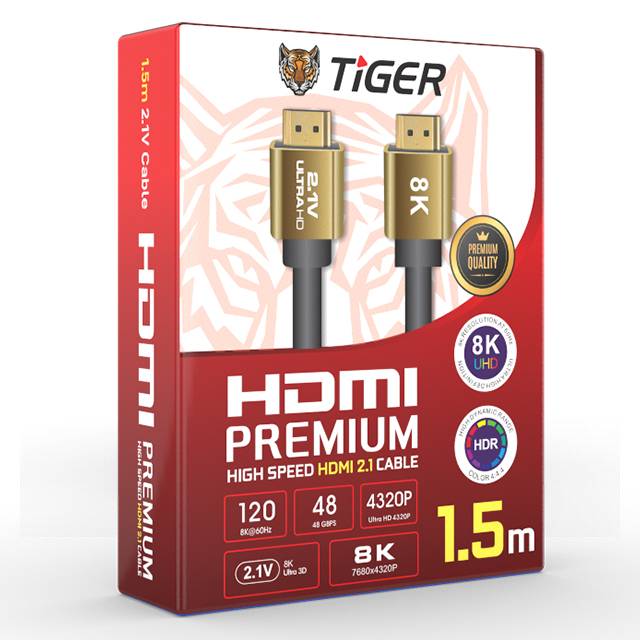 Tiger 1.5m HDMI 2.1 [8K] Cable